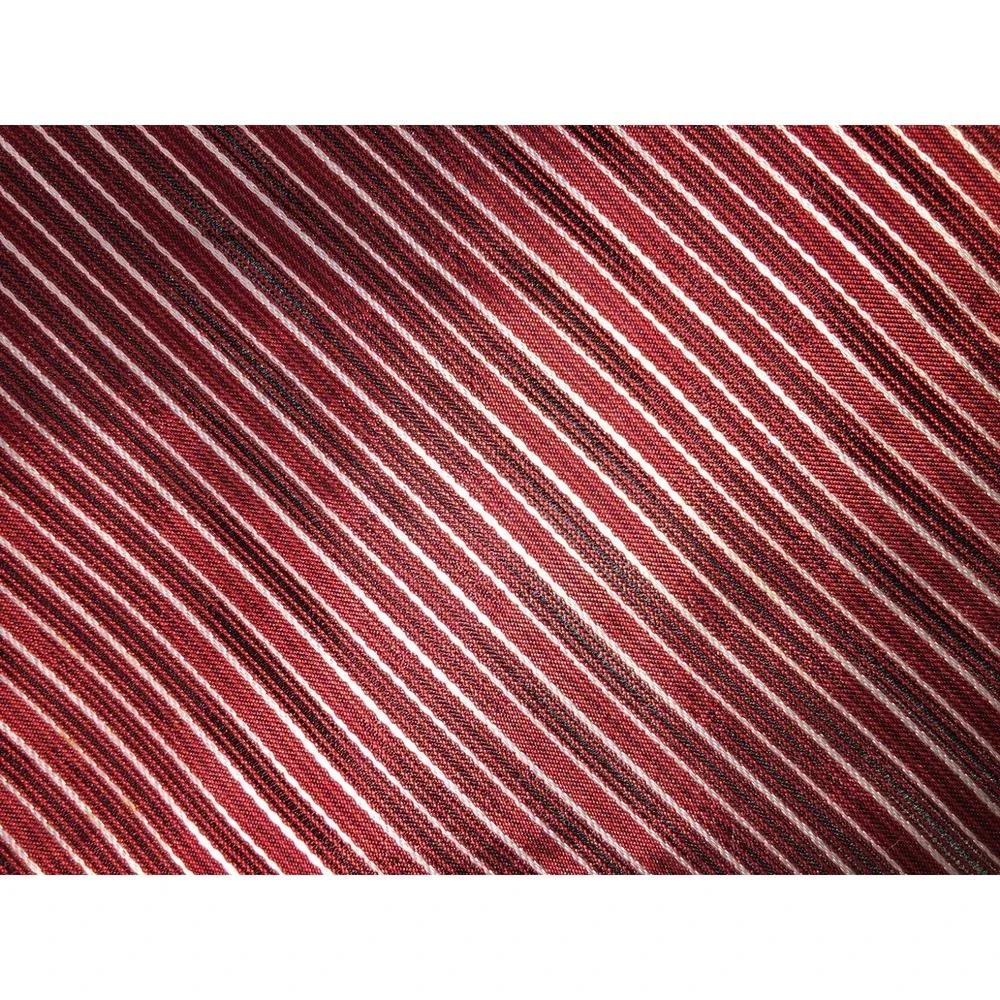 NOS Axcess Men Red‎ Black Gold Thin Striped 100% Silk Neck Tie - 58